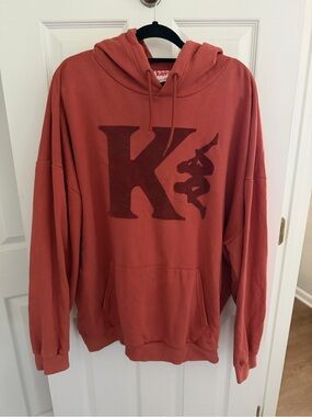 Men's Kappa Authentic Hoodie Brownish Pink Color Size XXL